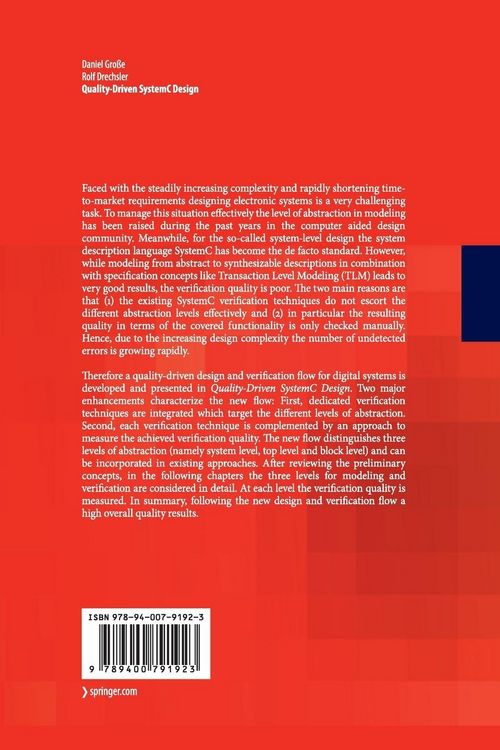 Produktbild: Quality-Driven SystemC Design