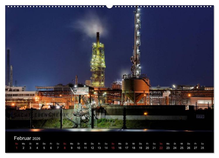 Produktbild: Ruhrlights II - Nachtlichter des Ruhrgebietes (Wandkalender 2026 DIN A2 quer), CALVENDO Monatskalender