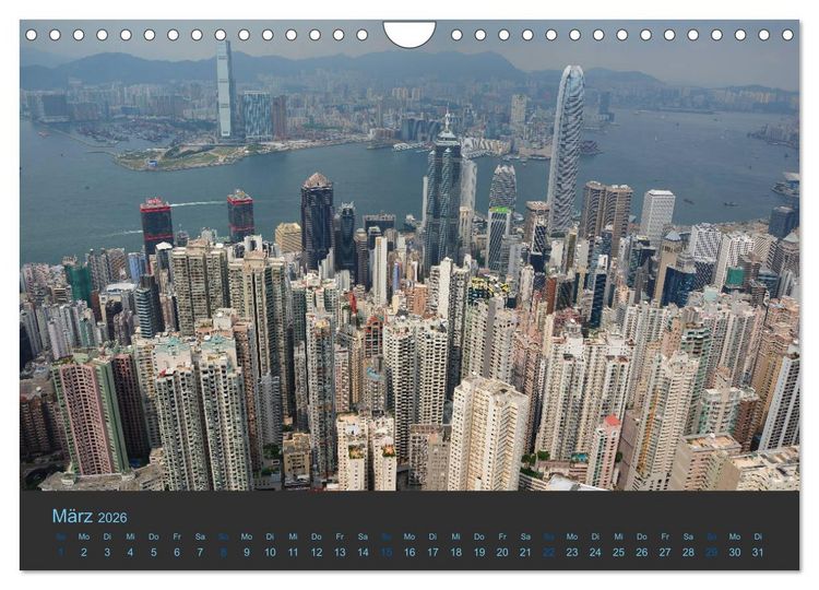 Produktbild: Hong Kong - Skylines (Wandkalender 2026 DIN A4 quer), CALVENDO Monatskalender