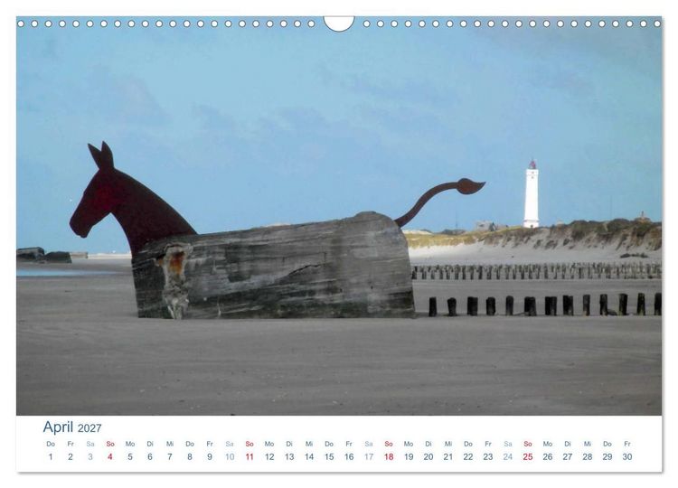 Produktbild: Bl&aring;vand 2027 (Blavand). Impressionen von D&auml;nemarks Nordseek&uuml;ste (Wandkalender 2027 DIN A3 quer), CALVENDO Monatskalender