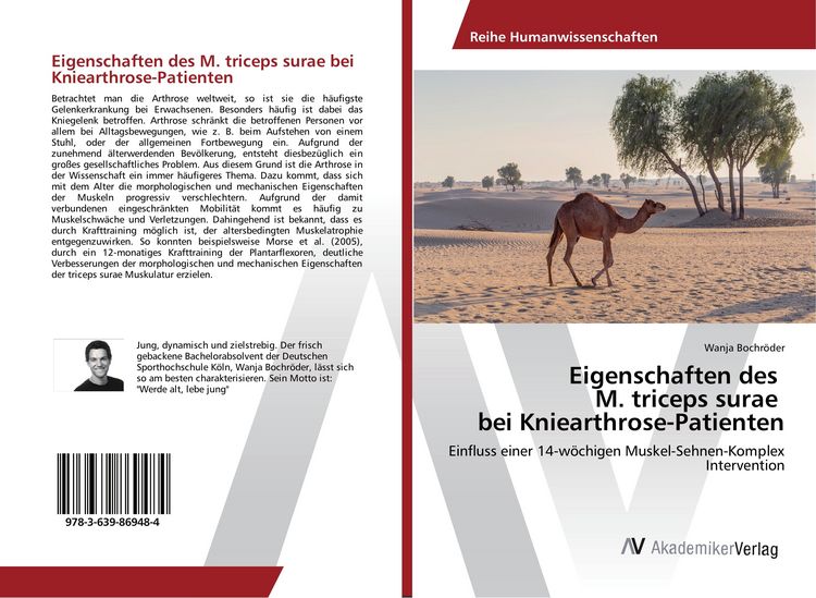 Produktbild: Eigenschaften des M. triceps surae bei Kniearthrose-Patienten