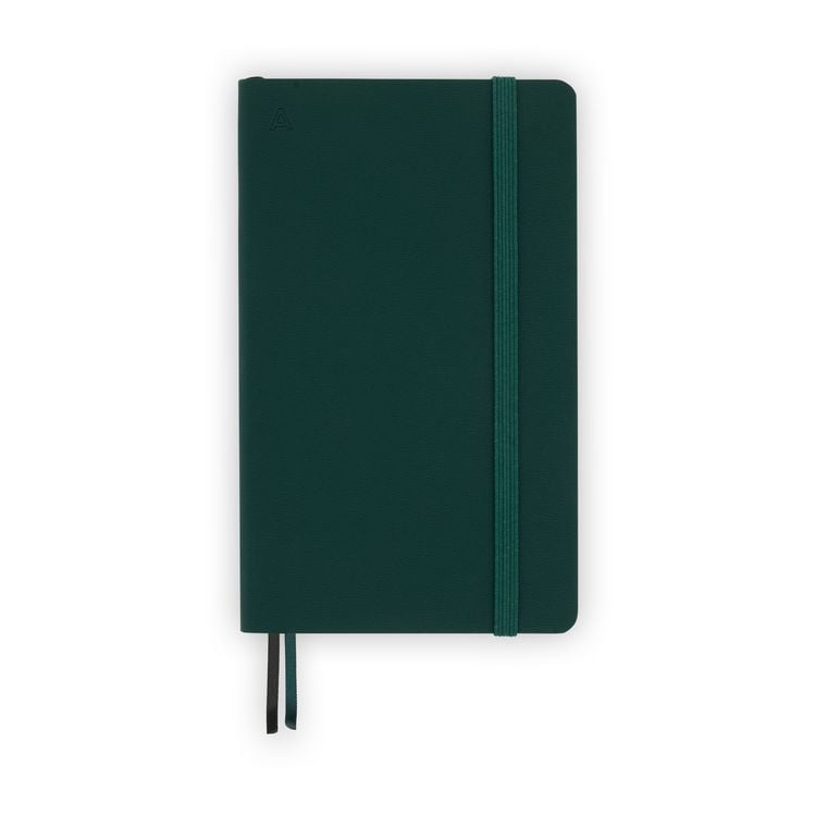 Produktbild: Notizbuch A6 Hardcover Moss Green Blanko, 192 Seiten