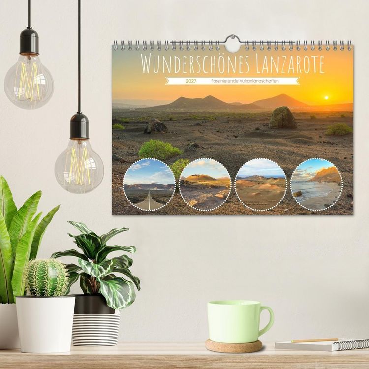 Produktbild: Wundersch&ouml;nes Lanzarote (Wandkalender 2027 DIN A4 quer), CALVENDO Monatskalender