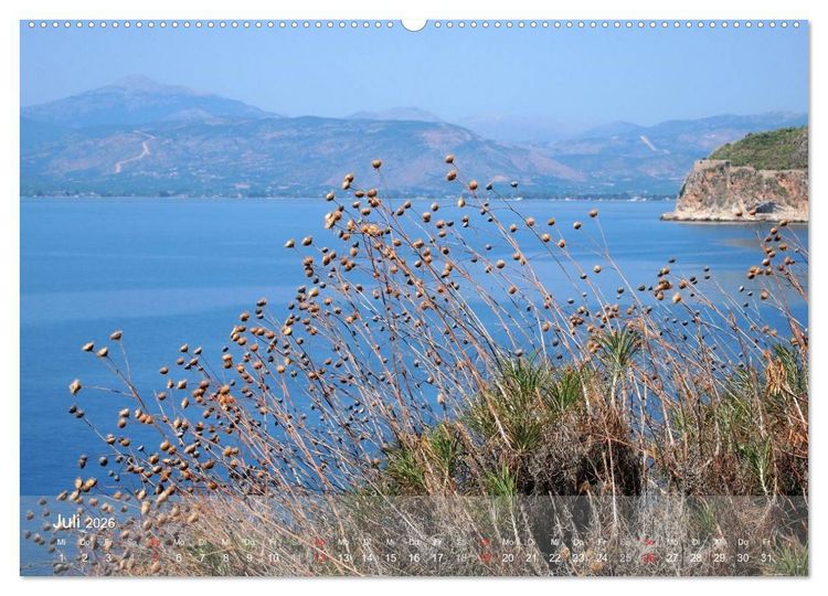 Produktbild: Nafplio &ndash; griechische Perle des Peloponnes (hochwertiger Premium Wandkalender 2026 DIN A2 quer), Kunstdruck in Hochglanz