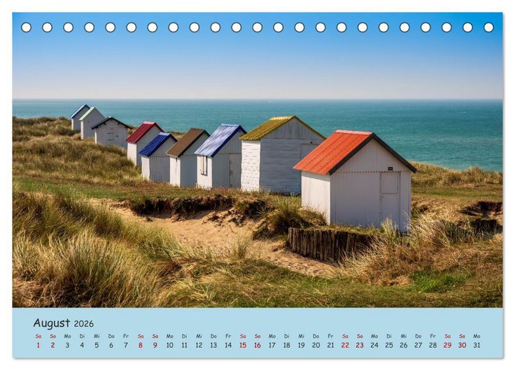 Produktbild: Unterwegs in der Normandie (Tischkalender 2026 DIN A5 quer), CALVENDO Monatskalender