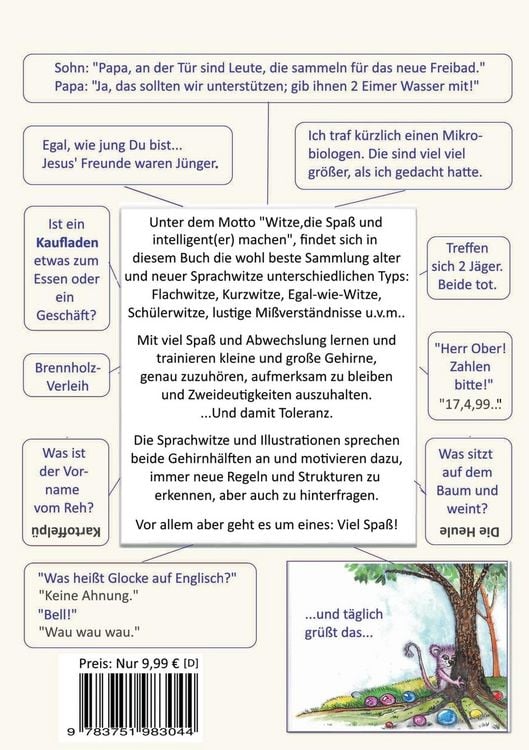 Produktbild: Die besten Flachwitze, Kalauer und Wortspiele f&uuml;r Kinder und Erwachsene