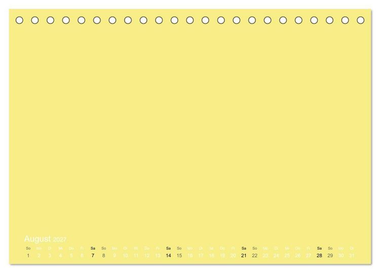 Produktbild: Bastelkalender - Gelb (Tischkalender 2027 DIN A5 quer), CALVENDO Monatskalender