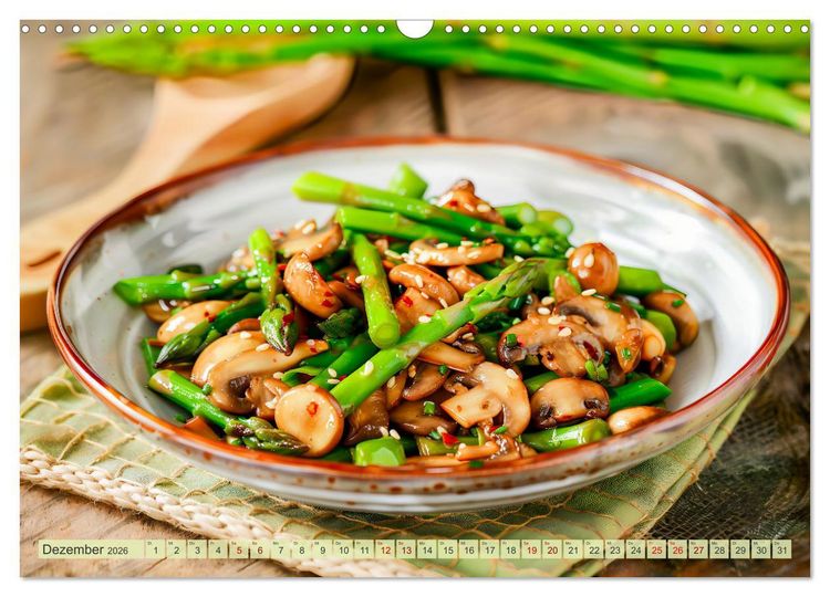 Produktbild: Alles Spargel oder was?! - Gerichte rund um den Spargel (Wandkalender 2026 DIN A3 quer), CALVENDO Monatskalender
