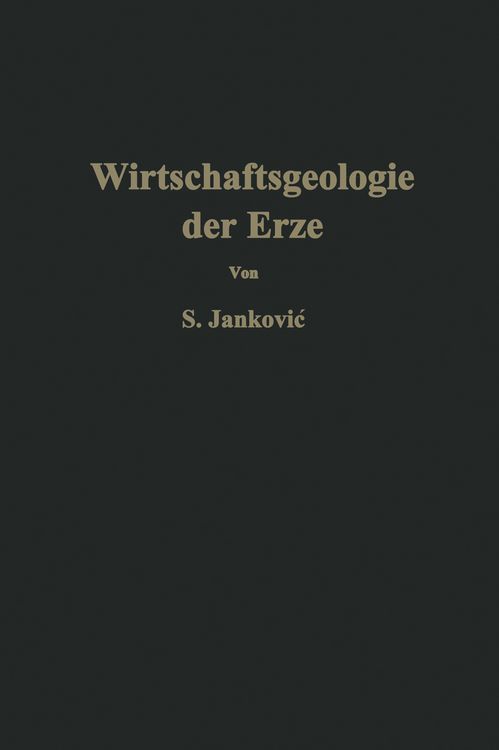 Produktbild: Wirtschaftsgeologie der Erze
