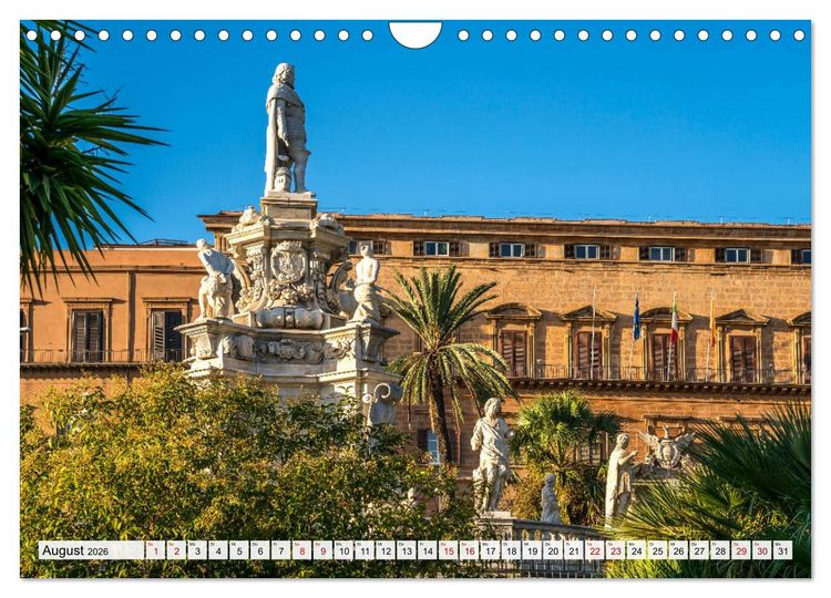Produktbild: Sizilien - Palermo (Wandkalender 2026 DIN A4 quer), CALVENDO Monatskalender