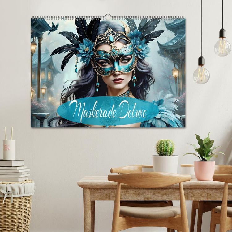 Produktbild: Maskerade Deluxe (Wandkalender 2026 DIN A2 quer), CALVENDO Monatskalender