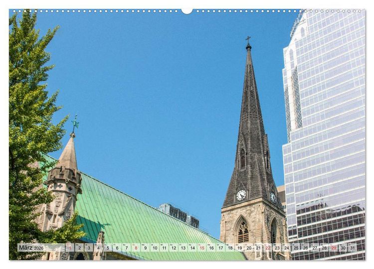 Produktbild: Kanada Quebec - Historisches Montreal (hochwertiger Premium Wandkalender 2026 DIN A2 quer), Kunstdruck in Hochglanz
