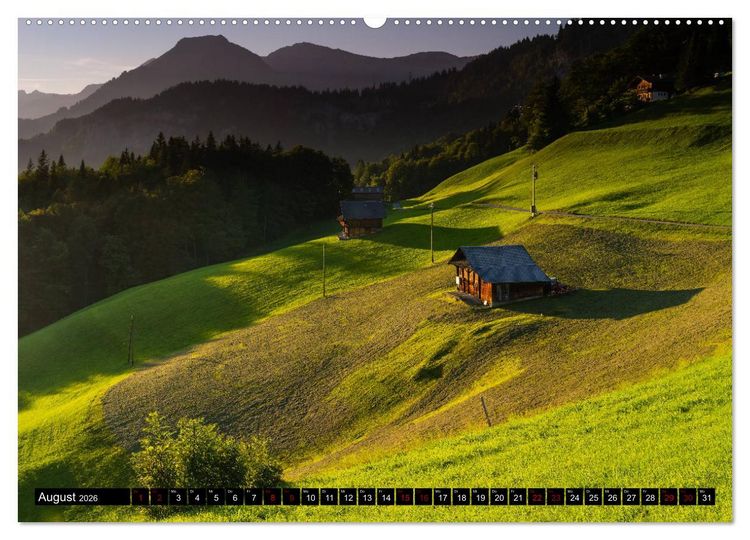 Produktbild: Bergsommer im Berner Oberland (hochwertiger Premium Wandkalender 2026 DIN A2 quer), Kunstdruck in Hochglanz