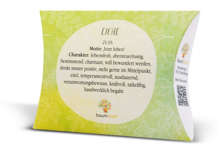 Produktbild: Handschmeichler Eiche 45mm mit Baumhoroskop