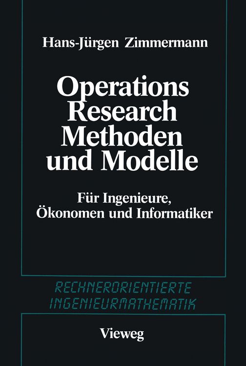 Produktbild: Methoden und Modelle des Operations Research
