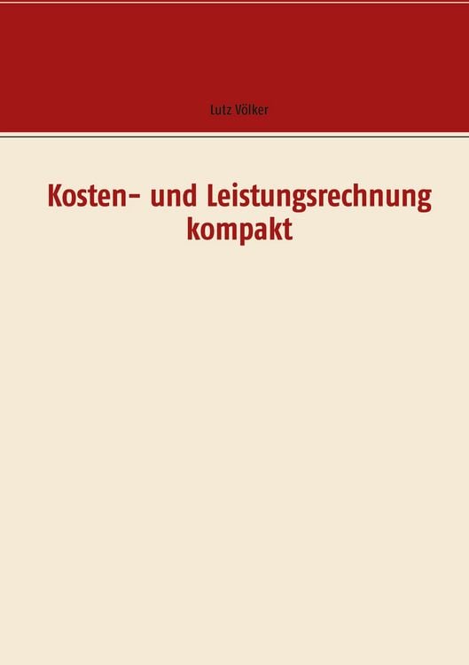 Produktbild: Kosten- und Leistungsrechnung kompakt