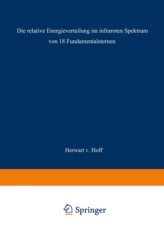 Produktbild: Die relative Energieverteilung im infraroten Spektrum von 18 Fundamentalsternen