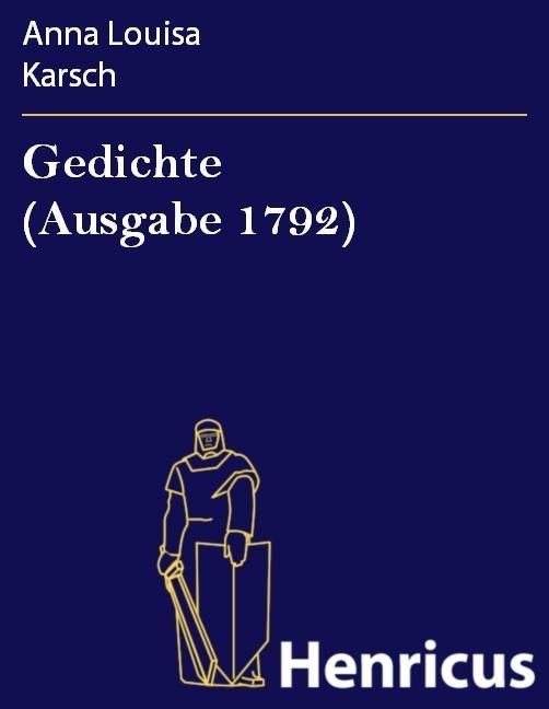 Produktbild: Gedichte (Ausgabe 1792)