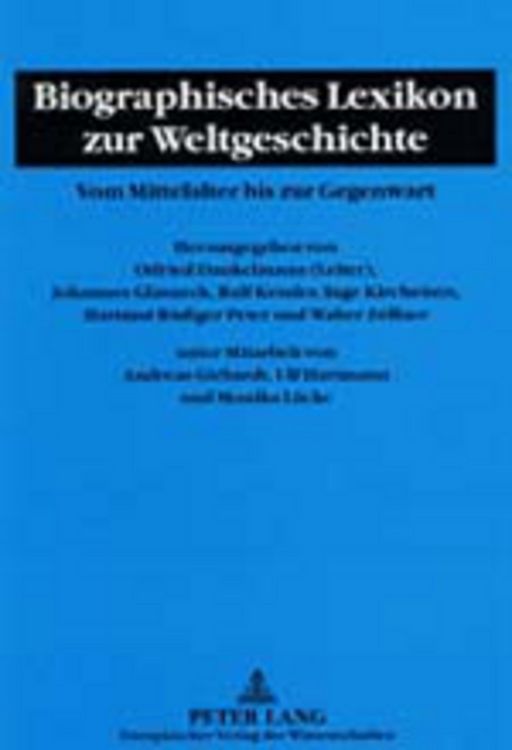 Produktbild: Biographisches Lexikon zur Weltgeschichte