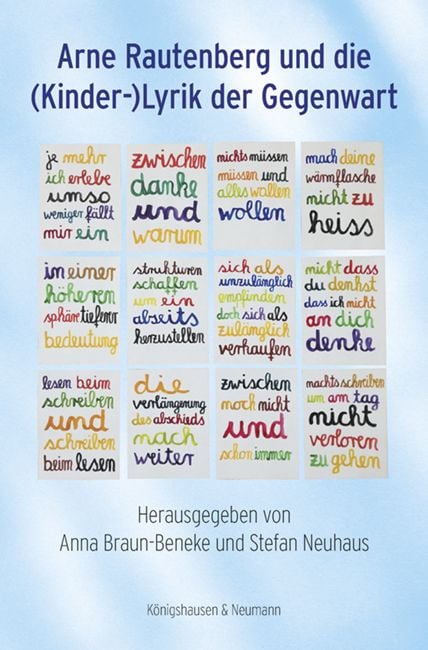 Produktbild: Arne Rautenberg und die (Kinder-)Lyrik der Gegenwart