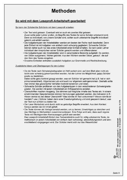 Produktbild: Wir werden Leseprofi - Arbeitsheft / Klasse 8