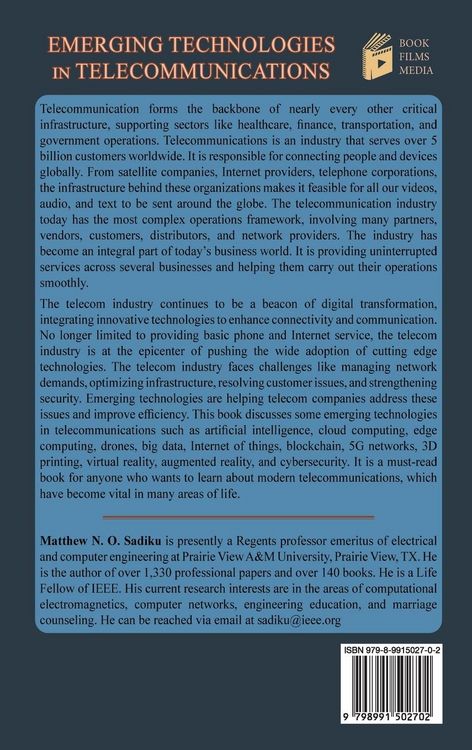 Produktbild: Emerging Technologies in Telecommunications
