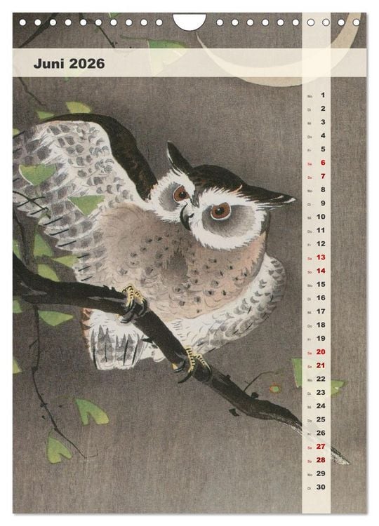 Produktbild: Ohara Koson - Gefiederte Sch&ouml;nheiten (Wandkalender 2026 DIN A4 hoch), CALVENDO Monatskalender