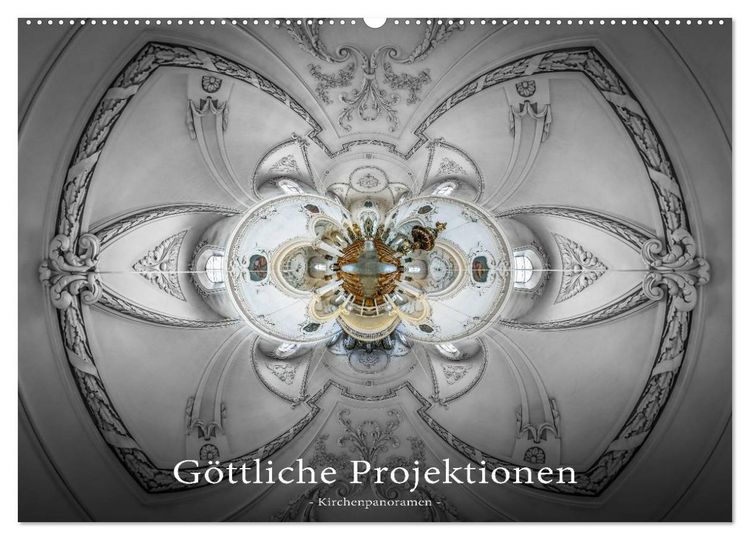 Produktbild: G&ouml;ttliche Projektionen - Kirchenpanoramen (Wandkalender 2026 DIN A2 quer), CALVENDO Monatskalender