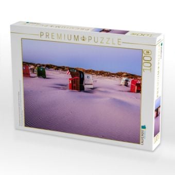 Produktbild: CALVENDO Puzzle Strandk&ouml;rbe nach einer st&uuml;rmischer Nacht vor Sonnenaufgang | 1000 Teile Lege-Gr&ouml;&szlig;e 64x48cm Foto-Puzzle f&uuml;r gl&uuml;ckliche Stunden