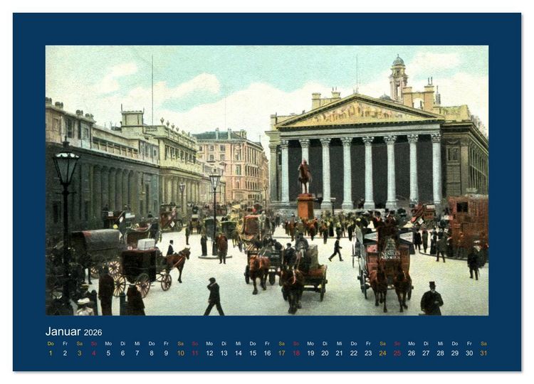 Produktbild: Historisches London von 1888 bis 1918 (hochwertiger Premium Wandkalender 2026 DIN A2 quer), Kunstdruck in Hochglanz