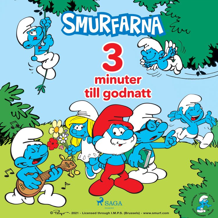 Produktbild: Smurfarna - 3 minuter till godnatt