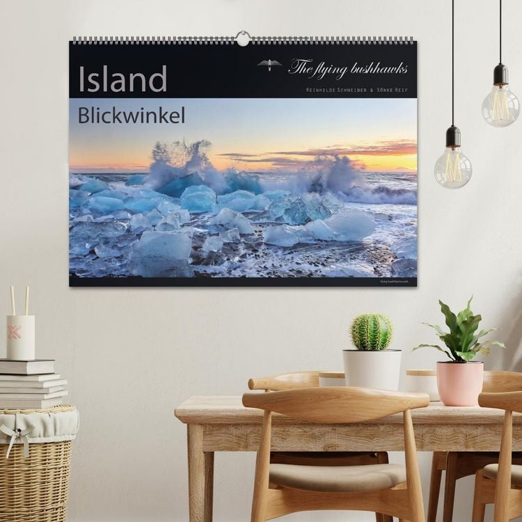 Produktbild: Island Blickwinkel 2026 (Wandkalender 2026 DIN A2 quer), CALVENDO Monatskalender