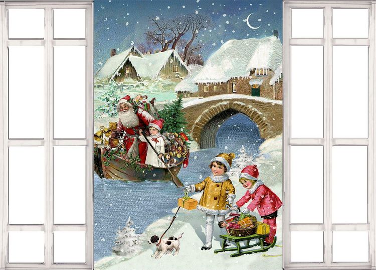Produktbild: Mini-Adventskalender &ndash; Nostalgische Adventsfenster