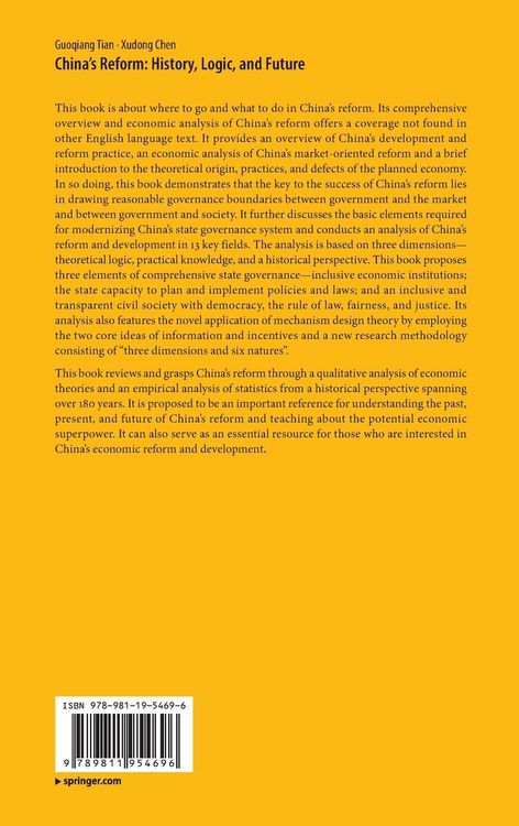 Produktbild: China&rsquo;s Reform: History, Logic, and Future