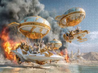 Produktbild: CALVENDO Puzzle Festival in der W&uuml;ste | 2000 Teile Lege-Gr&ouml;&szlig;e 90x67cm Foto-Puzzle f&uuml;r gl&uuml;ckliche Stunden