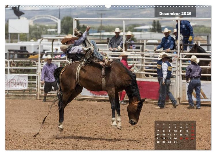 Produktbild: Faszination Rodeo (hochwertiger Premium Wandkalender 2026 DIN A2 quer), Kunstdruck in Hochglanz