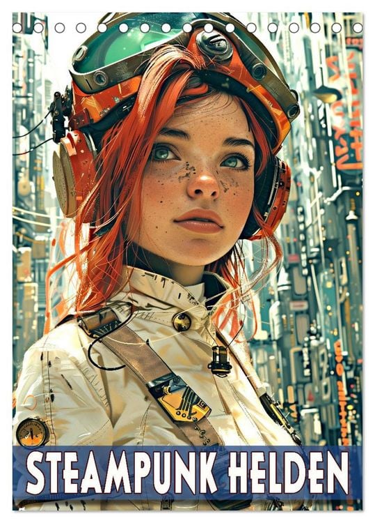 Produktbild: Steampunk Helden (Tischkalender 2026 DIN A5 hoch), CALVENDO Monatskalender