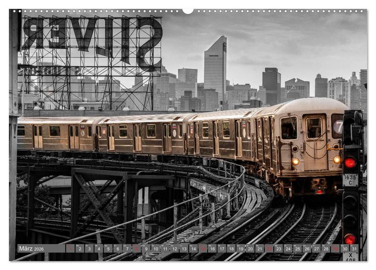 Produktbild: New York City - Color Glam Edition (Wandkalender 2026 DIN A2 quer), CALVENDO Monatskalender