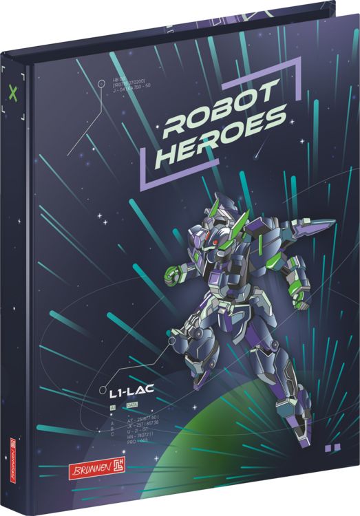Produktbild: Brunnen Ringbuch A4 2R 25mm Robot Hero