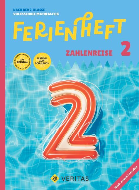 Produktbild: Ferienheft Zahlenreise 2. Klasse Volksschule. Lehrplan 2023