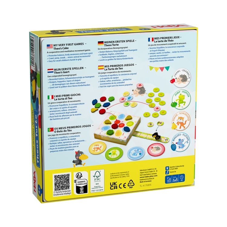 Produktbild: HABA 2013166001 - Meine ersten Spiele: Theos Torte, Bewegungsspiel