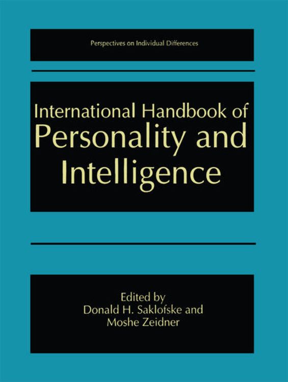 Produktbild: International Handbook of Personality and Intelligence