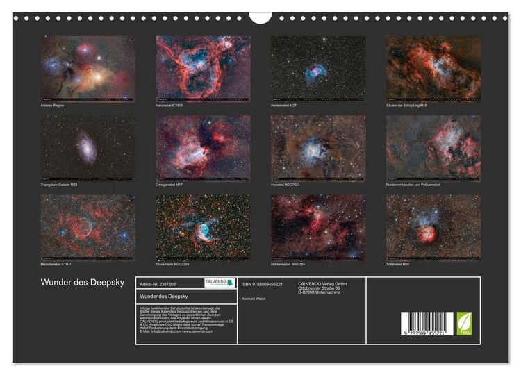 Produktbild: Wunder des Deepsky (Wandkalender 2027 DIN A3 quer), CALVENDO Monatskalender