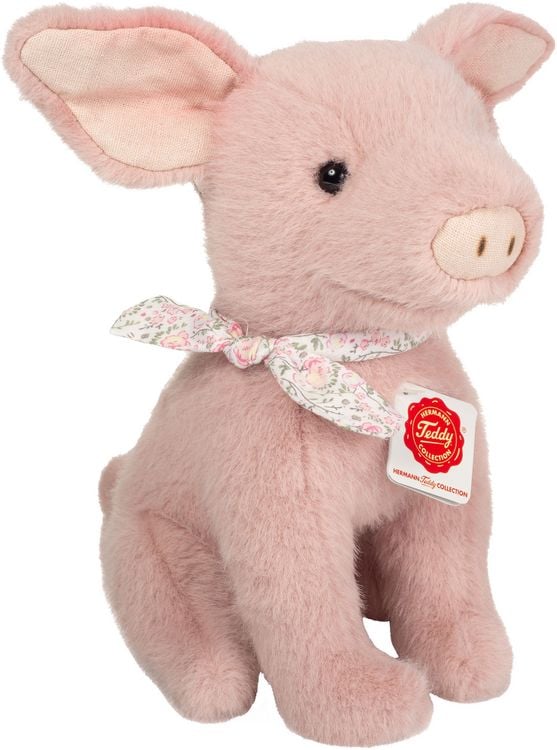 Produktbild: Teddy Hermann 930235 - Schwein Audrey, Pl&uuml;schtier, 23 cm