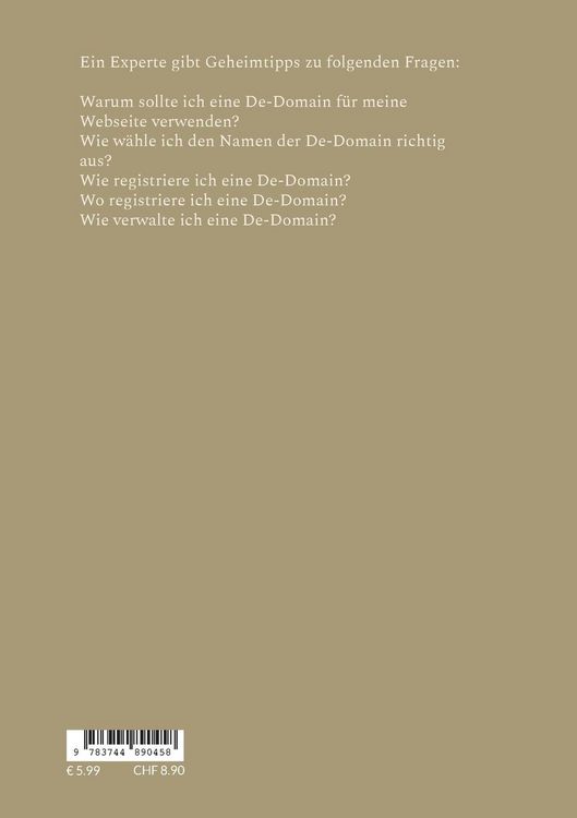 Produktbild: Warum Sie eine De-Domain f&uuml;r Ihre Webseite verwenden sollten