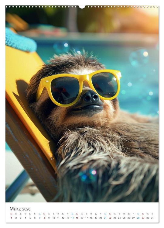 Produktbild: Tierische Sommerfreunde (Wandkalender 2026 DIN A2 hoch), CALVENDO Monatskalender