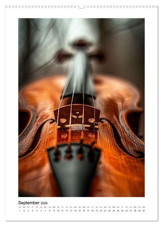 Produktbild: Violin Enjoyment (Wall Calendar 2026 DIN A2 portrait), CALVENDO 12 Month Wall Calendar