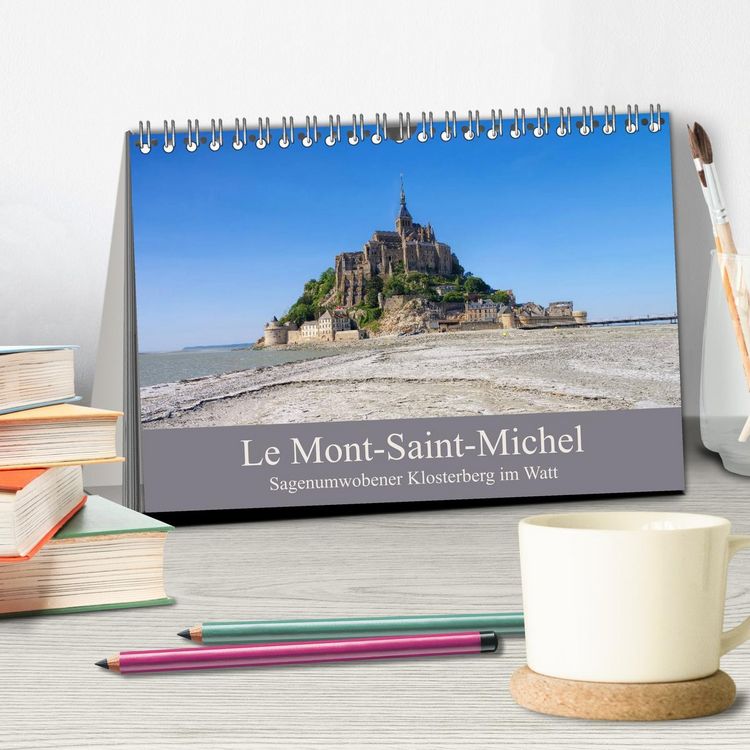 Produktbild: Le Mont-Saint-Michel - Sagenumwobener Klosterberg im Watt (Tischkalender 2026 DIN A5 quer), CALVENDO Monatskalender