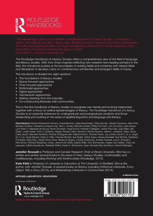 Produktbild: The Routledge Handbook of Literacy Studies