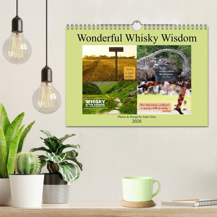 Produktbild: Wonderful Whisky Wisdom (Wall Calendar 2026 DIN A4 landscape), CALVENDO 12 Month Wall Calendar